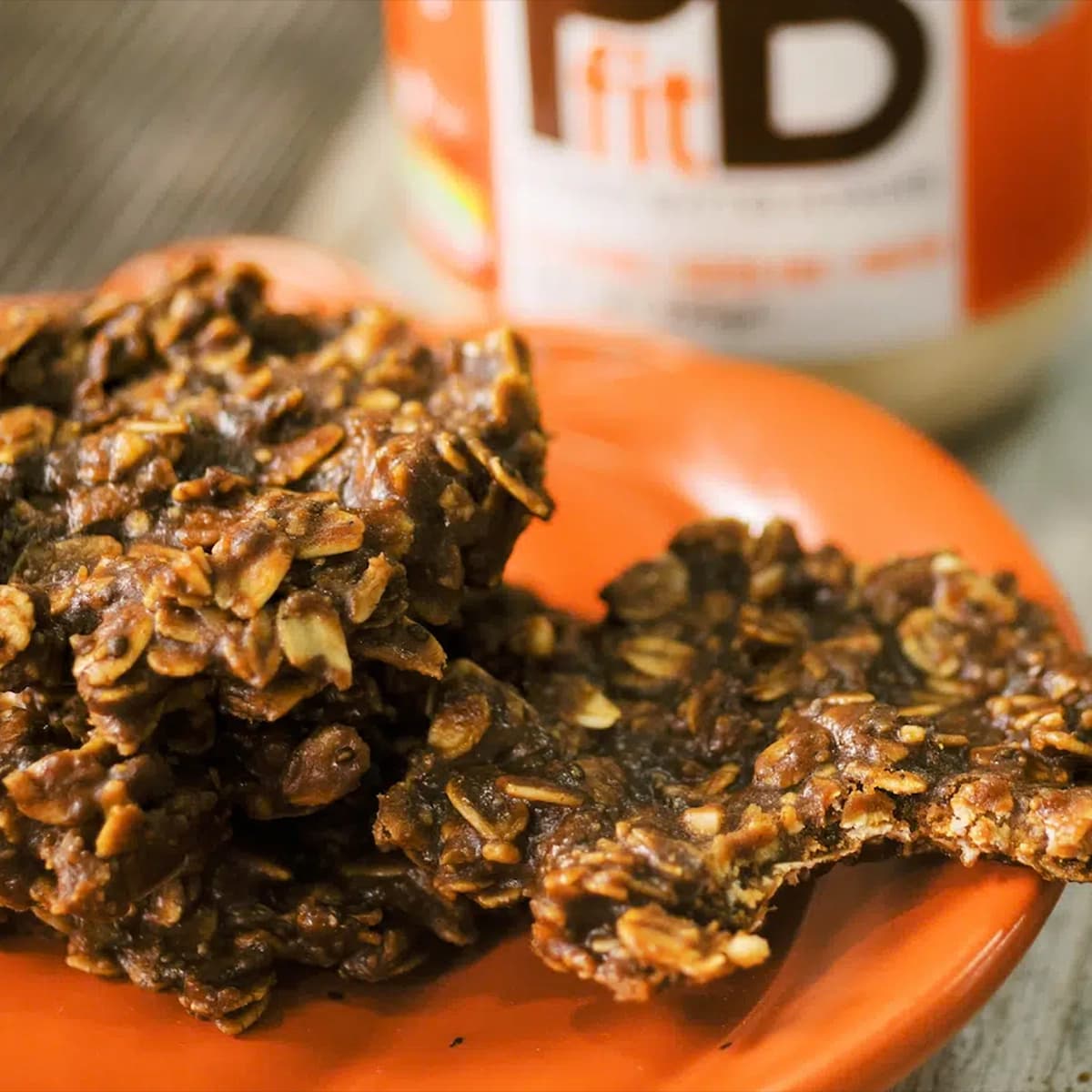 Chocolate PBfit No Bake Cookies