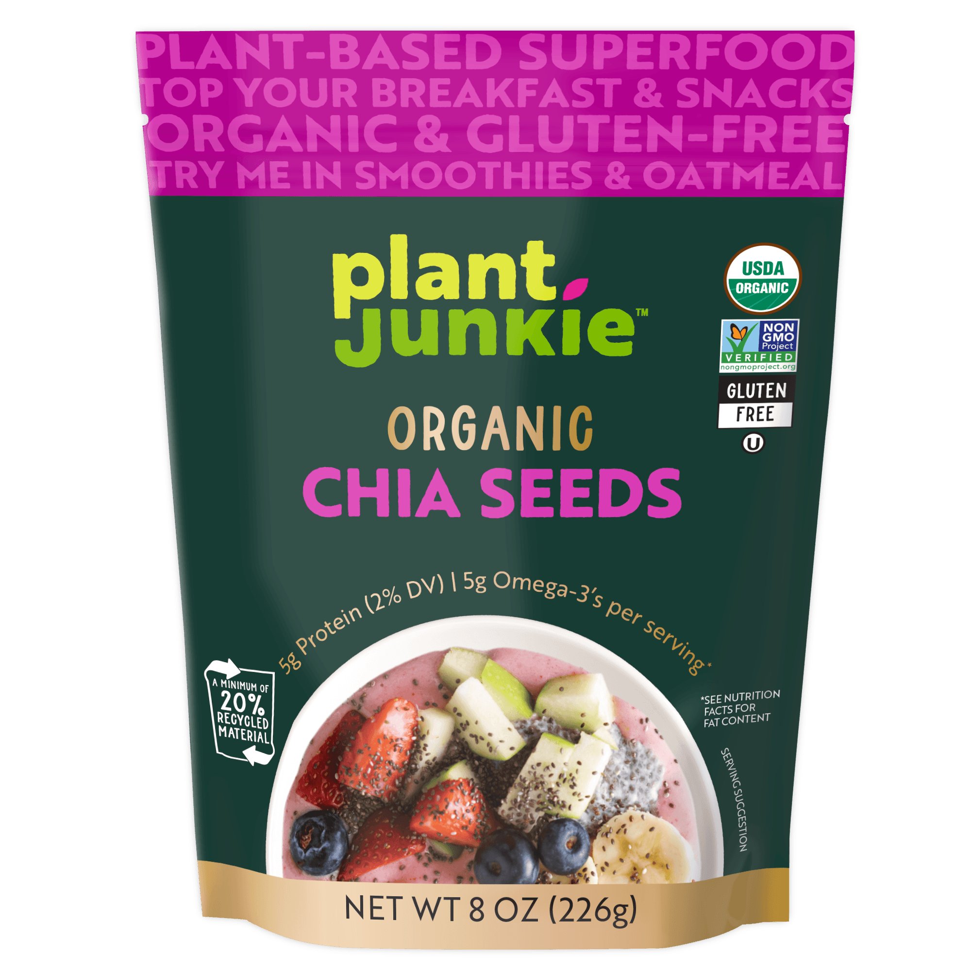 Plant Junkie Organic Chia Seeds