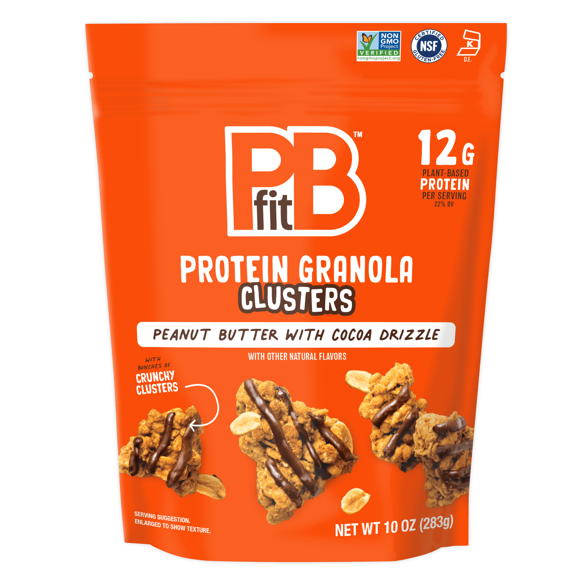 PBfit Cocoa Drizzle Protein Granola Clusters