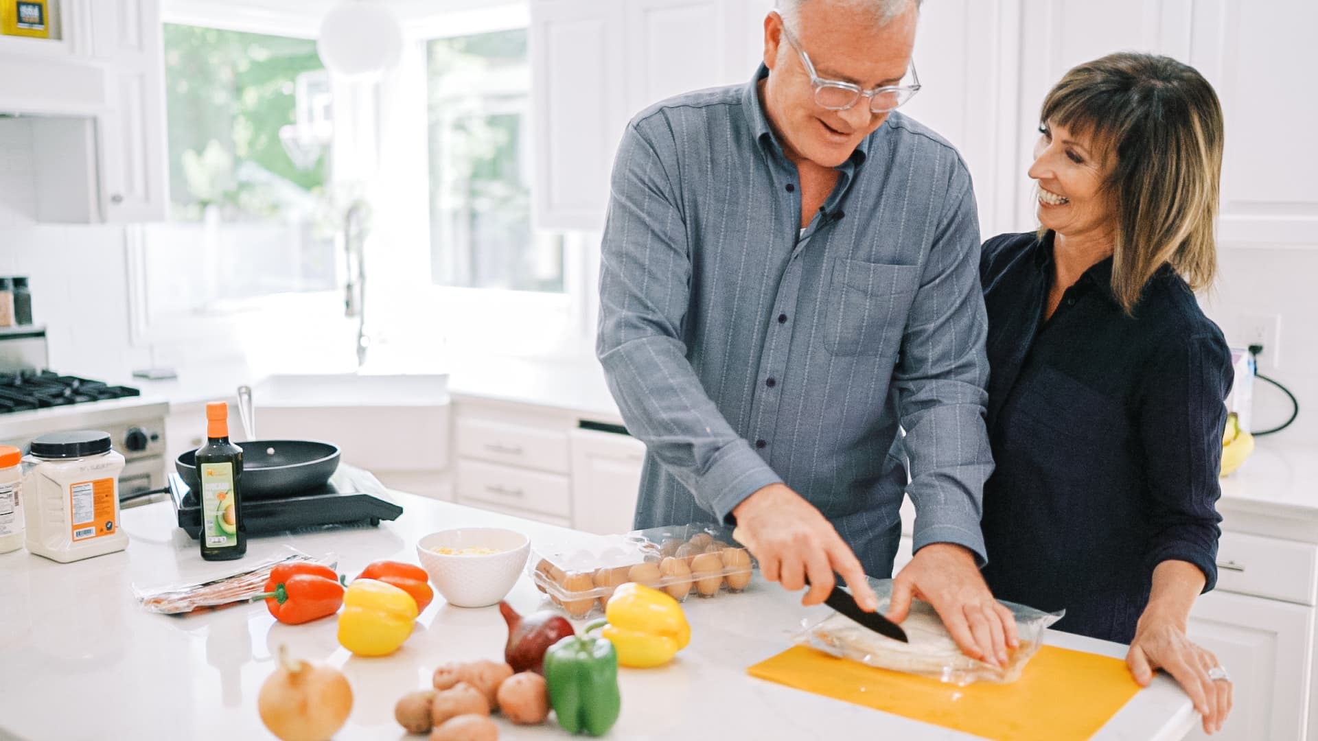 BetterBody Foods team preparing food in a kitchen.