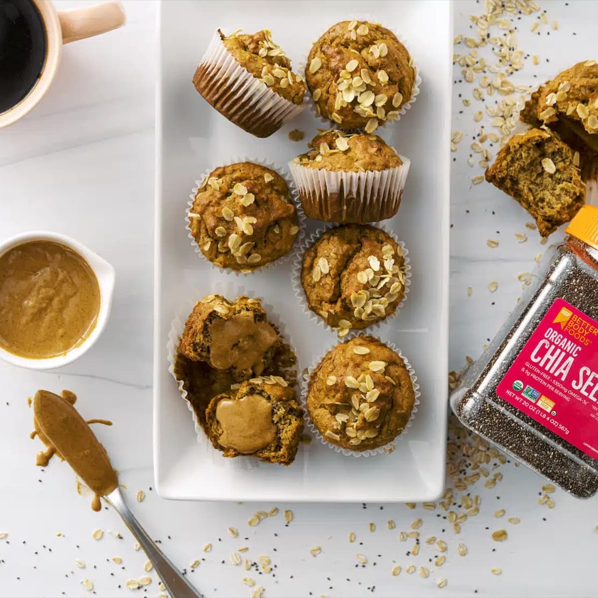Banana Nut Seed Muffins