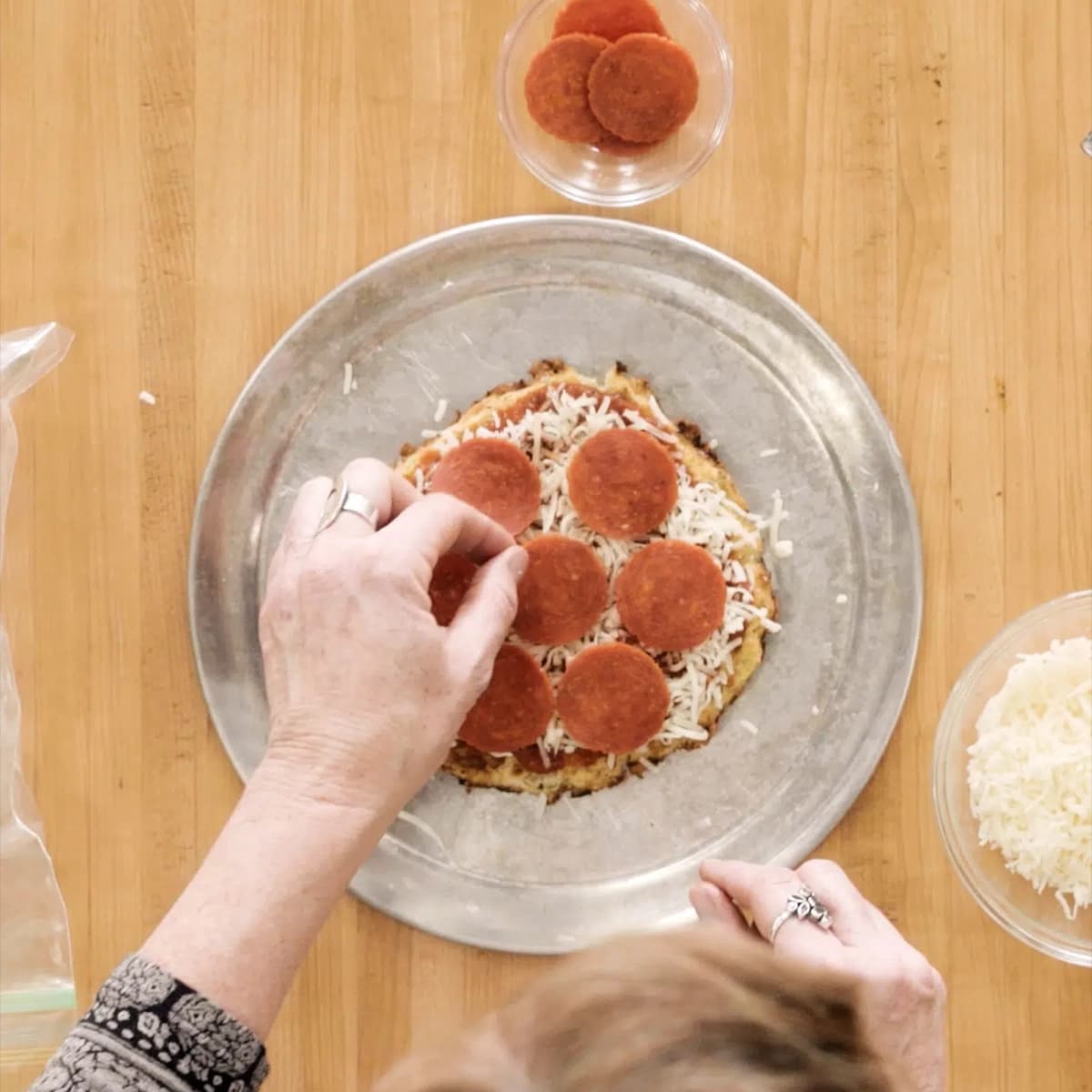 Cauliflower Freezer Pizza Crusts