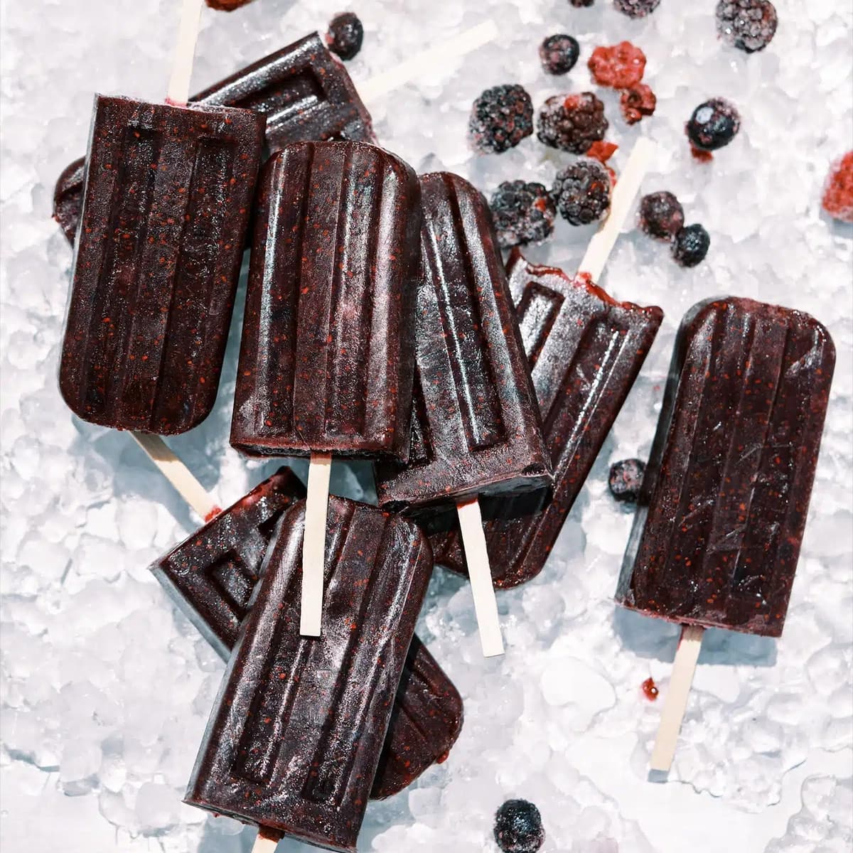 Chia Jam Blueberry Pops