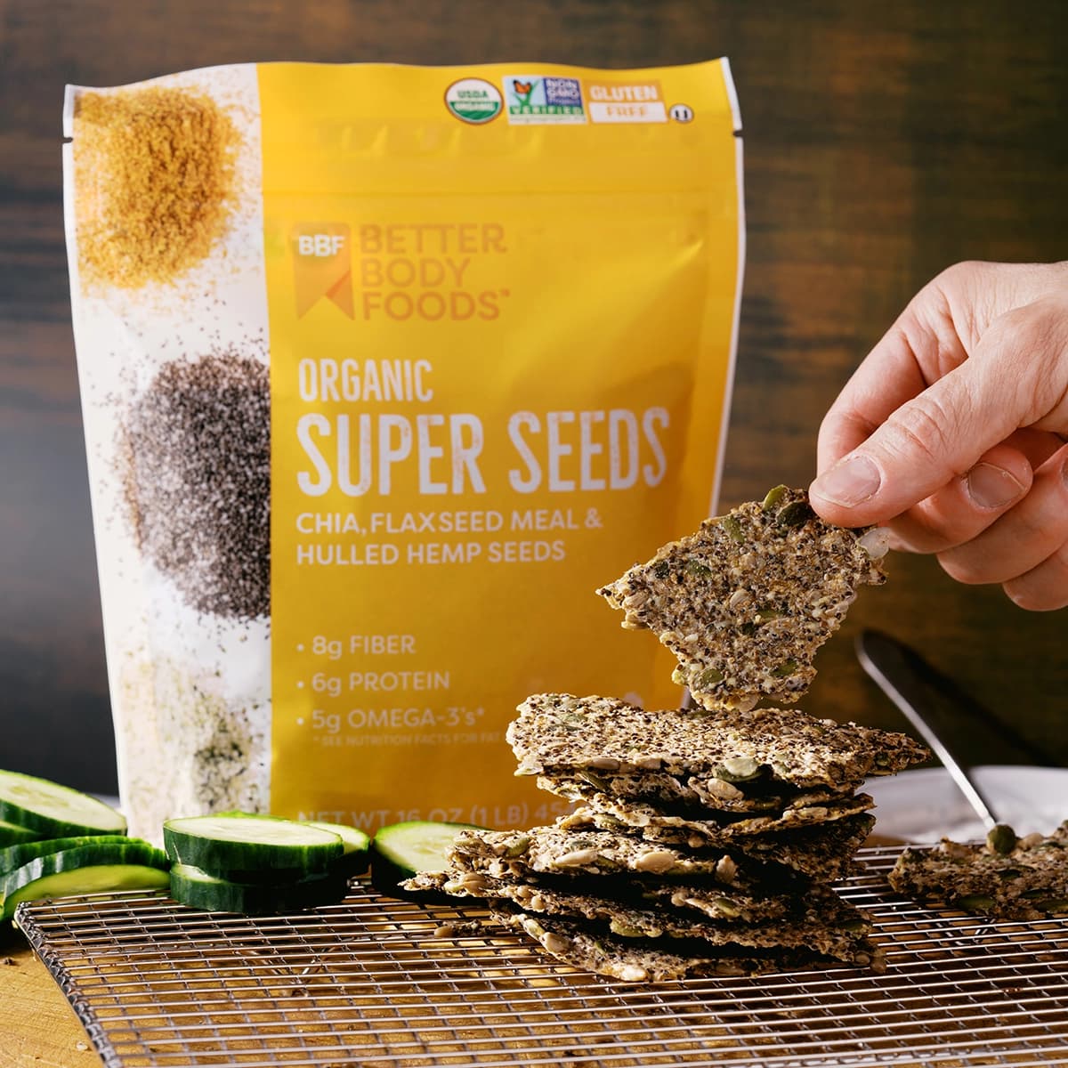 Gluten-Free Seed Crackers