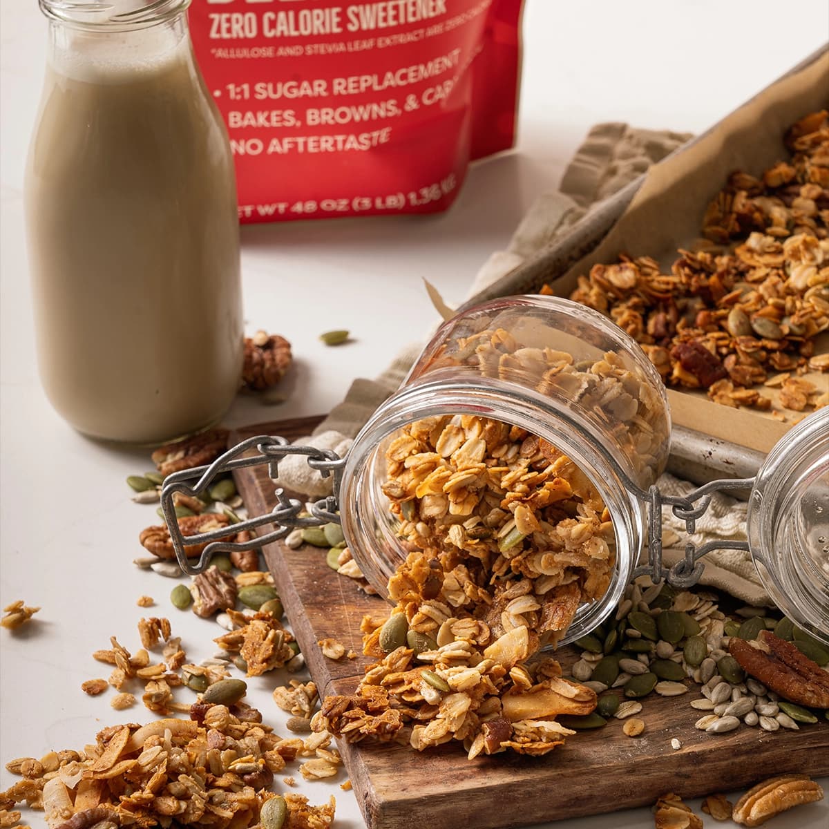 Low-Sugar Maple Pecan Granola