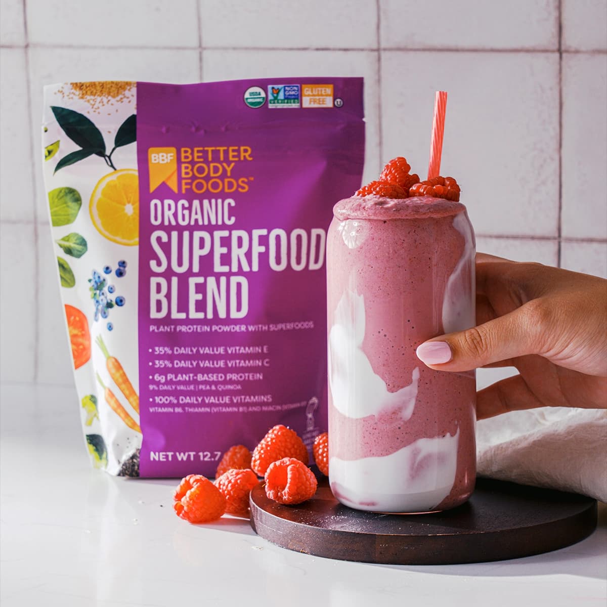 Raspberries & Cream Smoothie