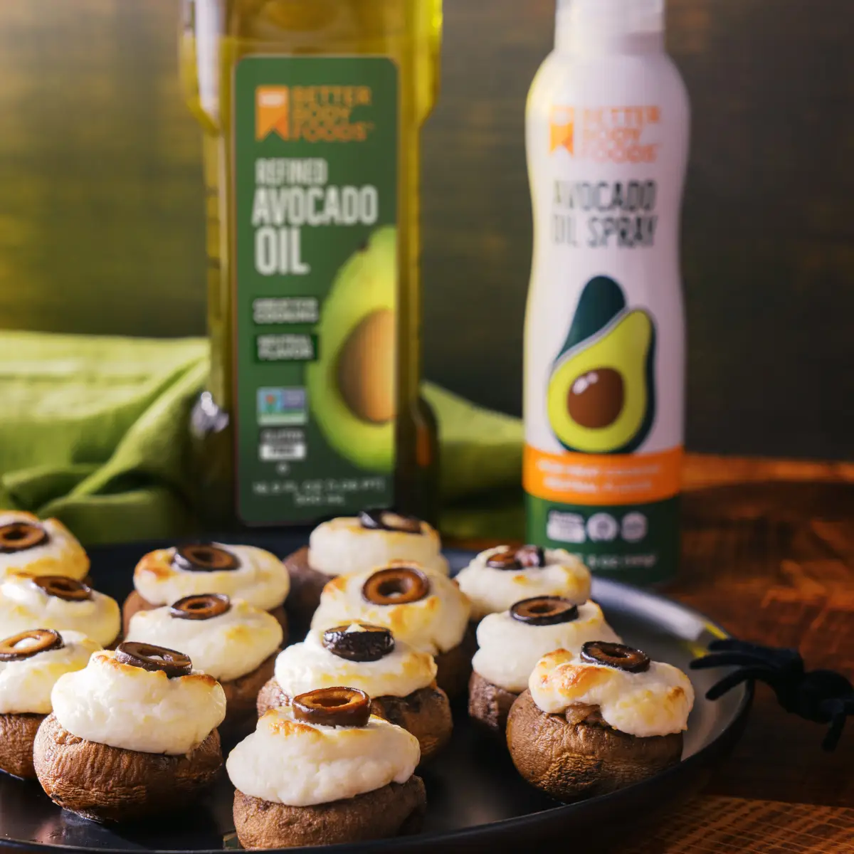 Stuffed Mushroom Eyeballs